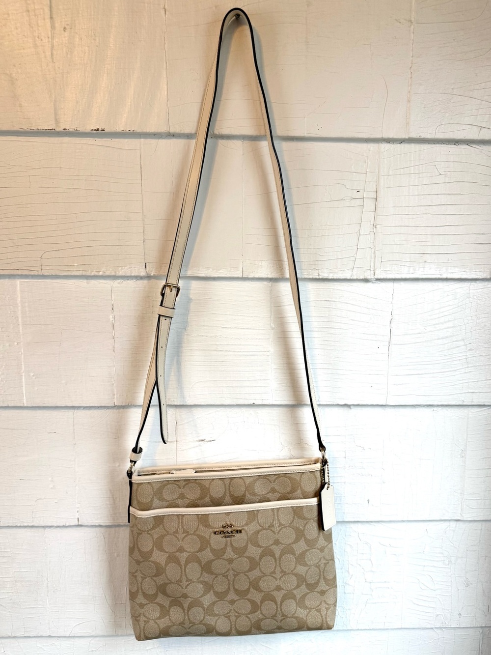 Coach Signature File Crossbody Bag - Picture 2 of 9